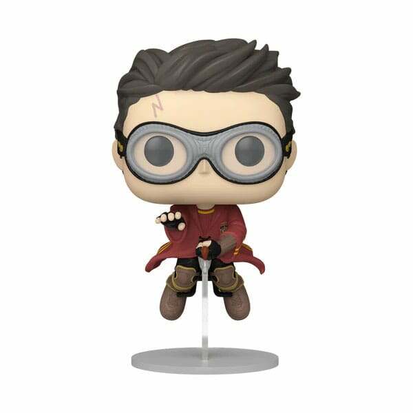 Harry Potter Figura POP! Movies Vinyl Harry w/Broom(Quidditch) 9 cm