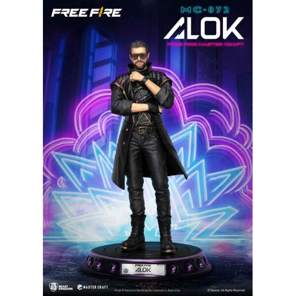 Free Fire Estatua Master Craft Alok 40 cm