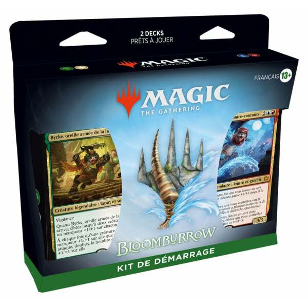 Magic the Gathering Bloomburrow Caja de Kits de inicio de 2024 (12) francés