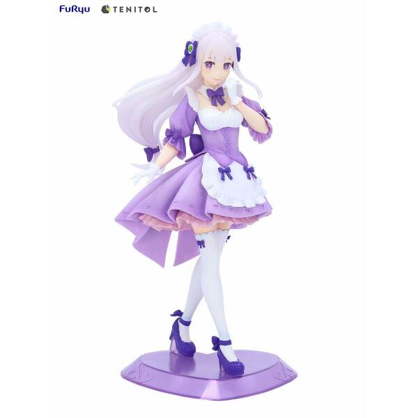 Re:ZERO Starting Life in Another World Estatua PVC Tenitol Maid Emilia 28 cm