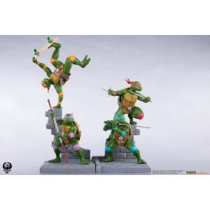 Tortugas Ninja Pack de 4 Estatua PVC Sabretooth (Classic Edition) 20 cm