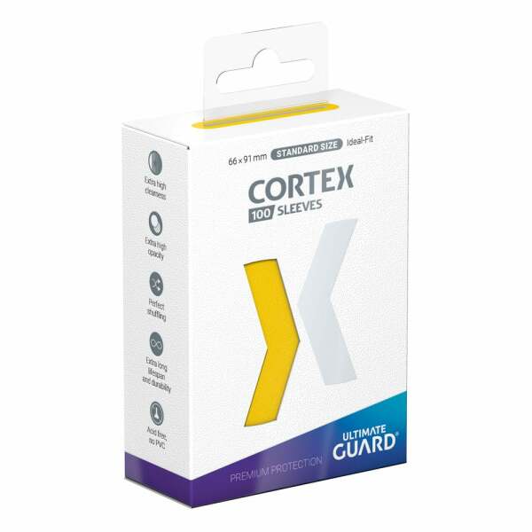 Ultimate Guard Cortex Sleeves Tamaño Estándar Yellow (100)