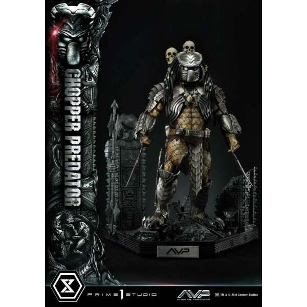 The Alien vs. Predator Estatua Museum Masterline Series 1/3 Chopper Predator 103 cm