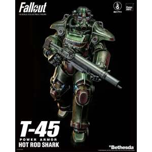 Fallout Figura FigZero 1/6 T-45 Hot Rod Shark Power Armor 37 cm