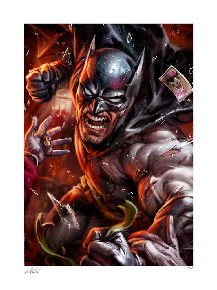 DC Comics Litografia Eternal Enemies: Batman vs The Joker 46 x 61 cm – sin marco