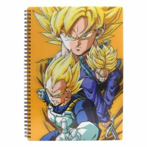 Dragon Ball Libreta Efecto 3D Saiyans