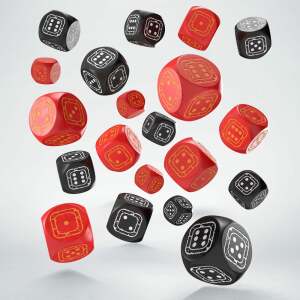 Fortress Compact D6 Pack de Dados Black&Red (20)