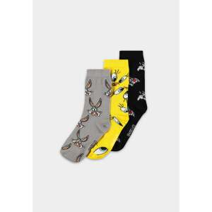 Looney Tunes Pack de 3 Pares de Calcetines Three Icons 35-38