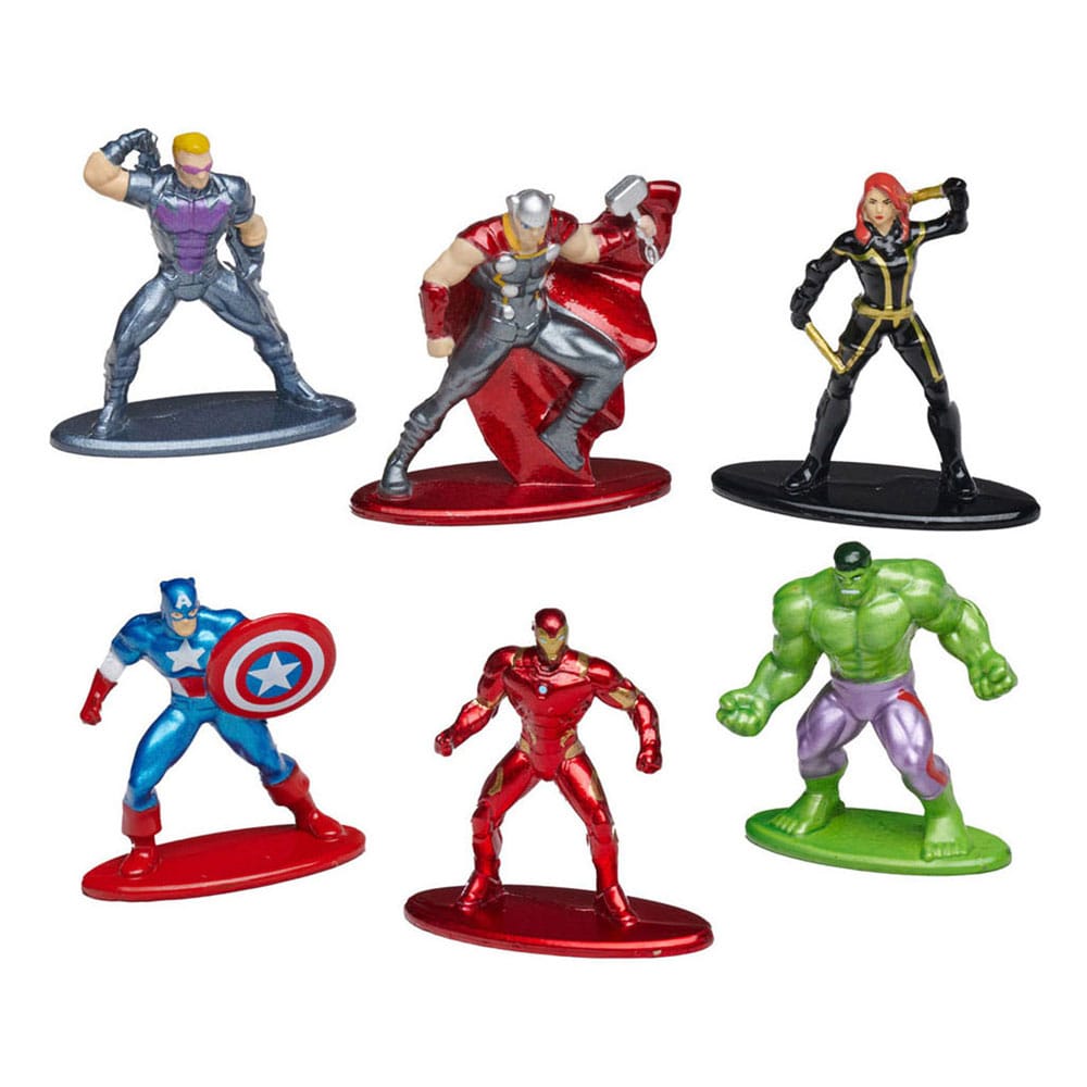 Marvel Comics Pack de 6 Figuras Nano Metalfigs Diecast Wave 1 4 cm