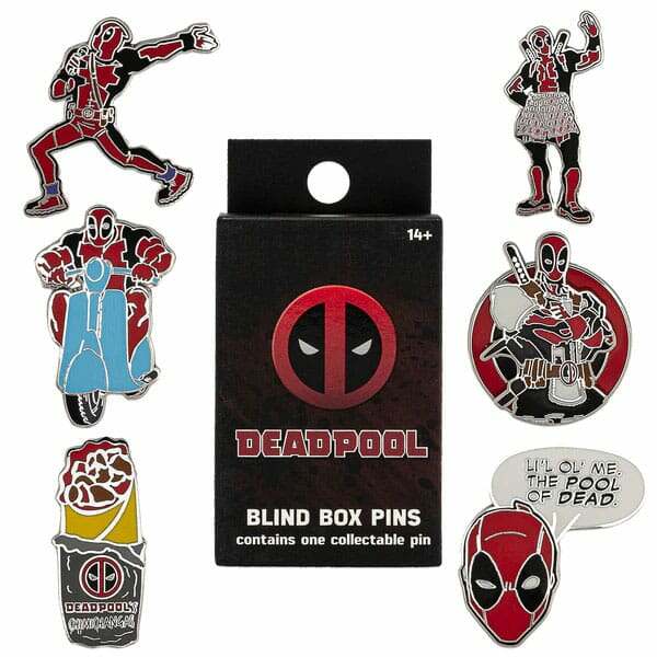 Marvel Loungefly Chapas esmaltadas Blind Box Surtido Deadpool (12)