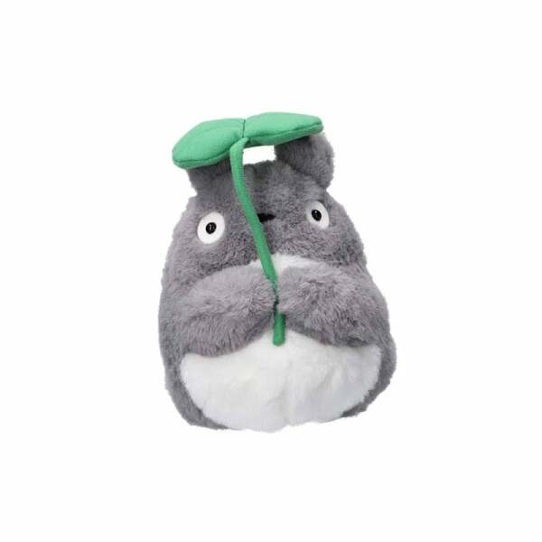 Mi vecino Totoro Nakayoshi Figura de peluche Big Totoro with leaf 21 cm