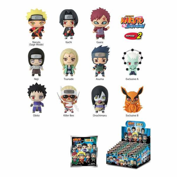 Naruto Shippuden Colgantes PVC Series 2 Expositor (24)