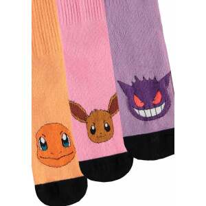 Pokemon Pack de 3 Pares de Calcetines Heads Colormix 35-38