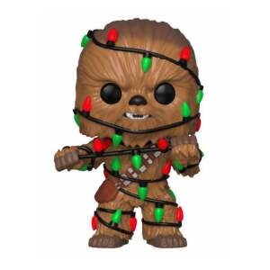 Star Wars POP! Vinyl Cabezón Holiday Chewbacca with Lights 9 cm