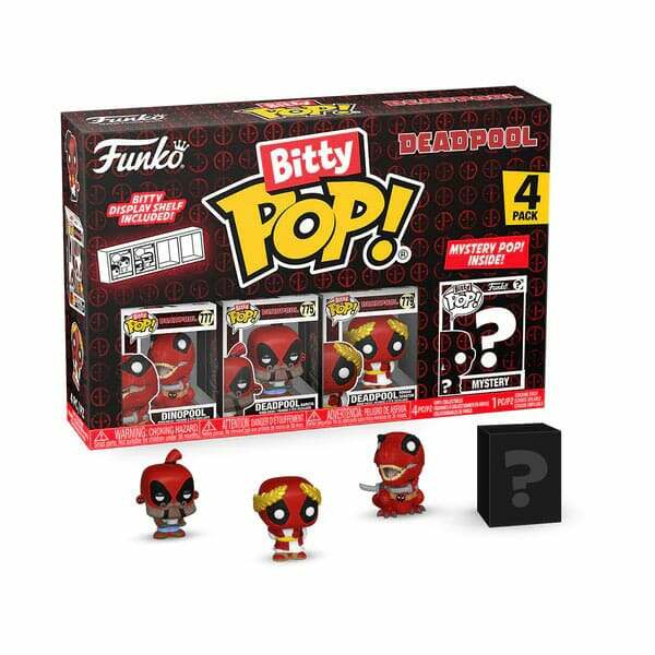 Deadpool Pack de 4 Figuras Bitty POP! Vinyl Dinopool 2,5 cm