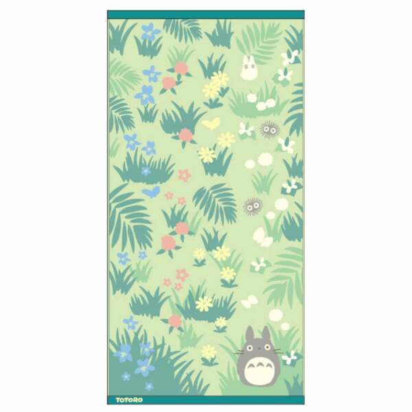 Mi vecino Totoro Toalla de baño grande Totoro & Butterfly 60 x 120 cm