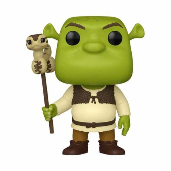 Shrek Figura POP! Movies Vinyl 30th Anniversary Shrek w/Snake 9 cm