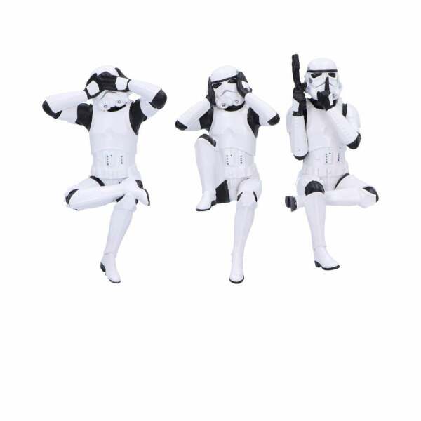 Stormtrooper Figuras Three Wise Sitting Stormtroopers 11 cm