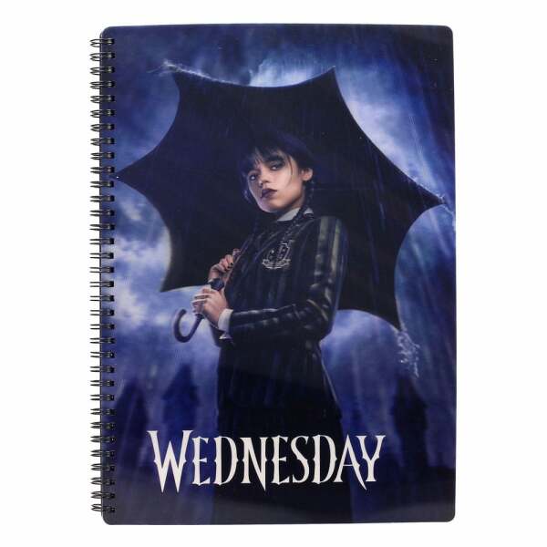 Wednesday Libreta Efecto 3D Rain