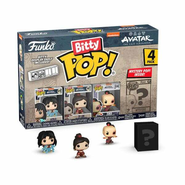 Avatar La Leyenda de Aang Pack de 4 Figuras Bitty POP! Vinyl Azula 2,5 cm