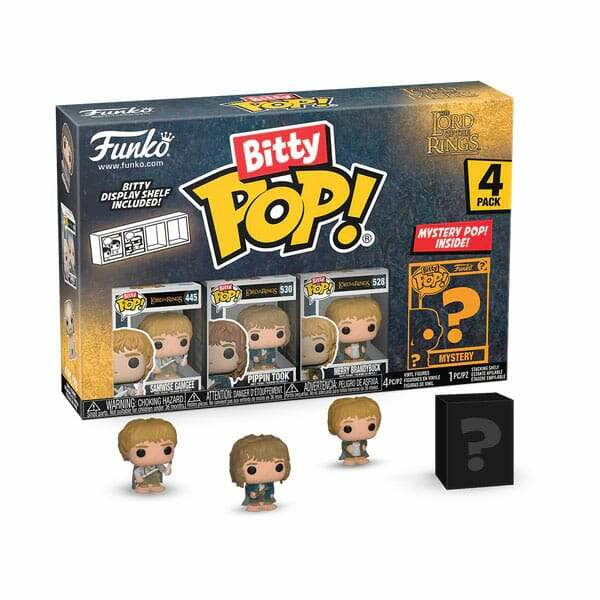 El Señor de los Anillos Pack de 4 Figuras Bitty POP! Vinyl Samwise 2,5 cm