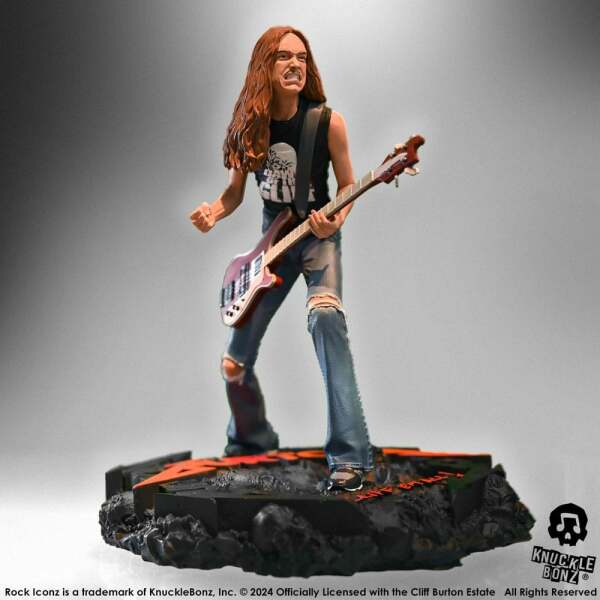 Metallica Estatua Rock Iconz Cliff Burton II 22 cm