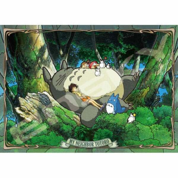 Mi Vecino Totoro Puzzle Stained Glass Napping With Totoro500 Piezas