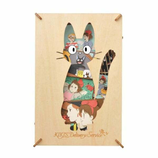 Nicky, la aprendiz de bruja Paper Model Kit Paper Theater Wood Style Silhouette Jiji