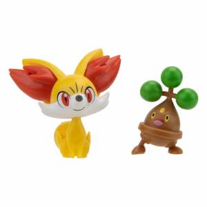 Pokémon Pack de 2 Figuras Battle Figure First Partner Set Fennekin, Bonsly 5 cm