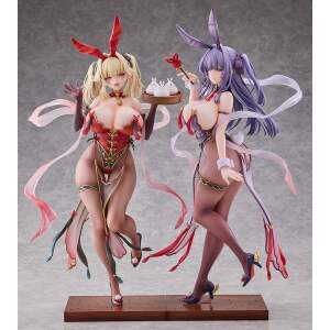 Moehime Union Estatuas 1/4 Cheongsam Bunny Yuri & Stella 45 cm