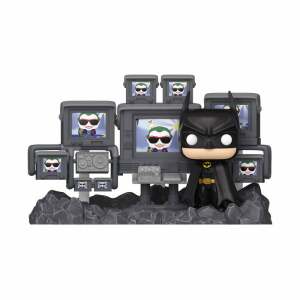 Batman 85th Anniversary POP Moments Deluxe Vinyl Figuras Batman in Batcave 9 cm