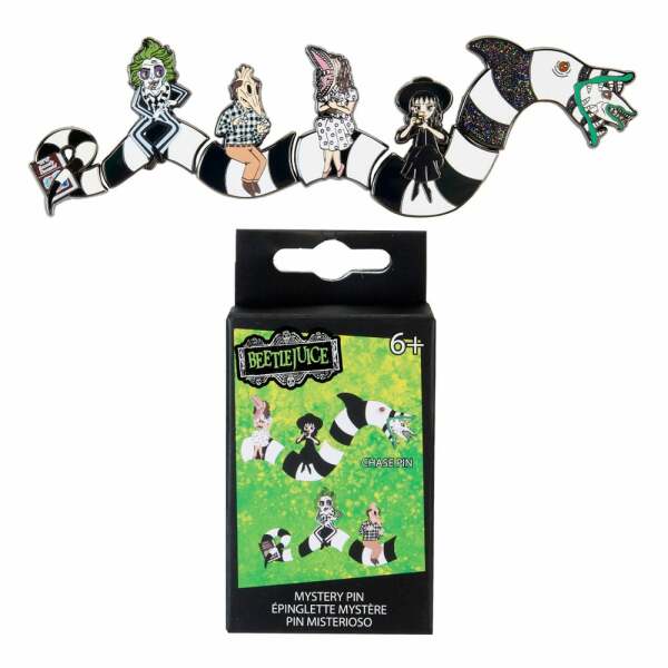 Beetlejuice by Loungefly Chapas esmaltadas Blind Box Sandworm Puzzle Surtido (12)