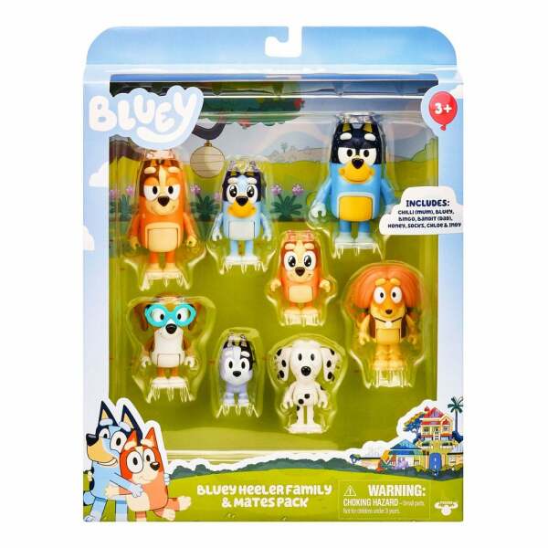 Bluey 8 pack Figuras