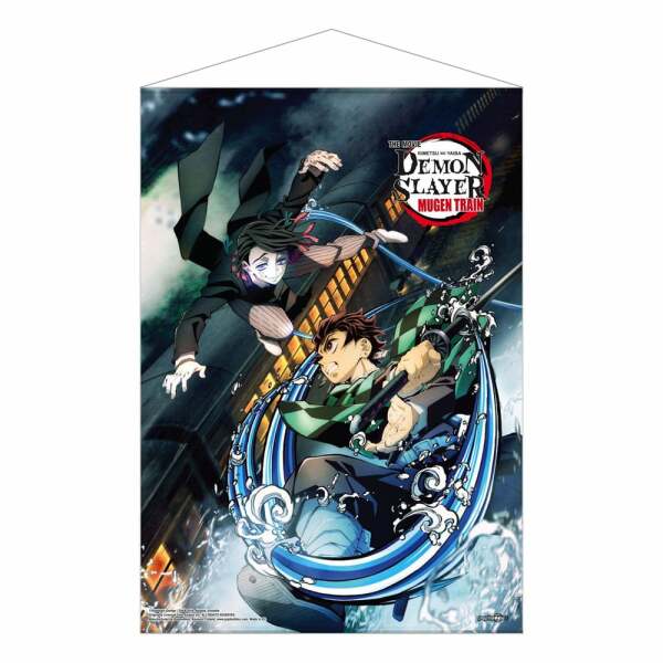 Demon Slayer: Kimetsu no Yaiba Póster Tela Mugen Train Tanjiro Vs Enmu 50 x 70 cm