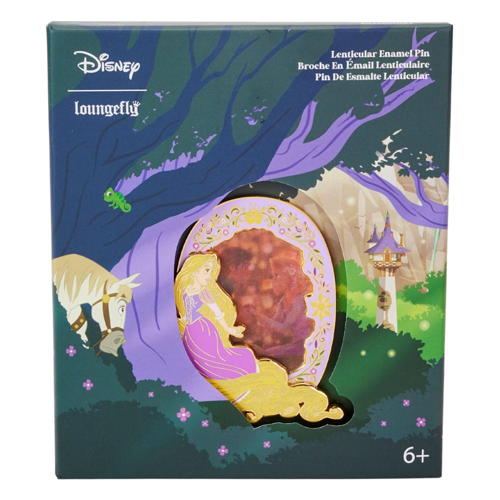 Disney by Loungefly Sliding Enamel Pin Chapa esmaltada Princess Rapunzel Limited Edition 8 cm