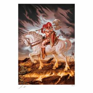 Dynamite Entertainment Litografia Red Sonja: World on Fire 46 x 61 cm – sin marco