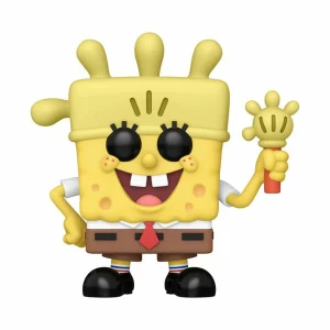 Bob Esponja 25th Anniversary POP! Vinyl Figura SB w/ Glove Light 9 cm