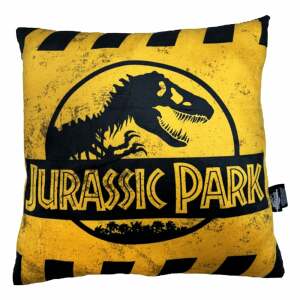 Jurassic Park almohada Caution Logo 45 cm