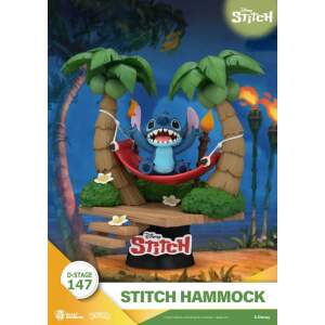 Lilo & Stitch Diorama PVC D-Stage Stitch Hammock 13 cm