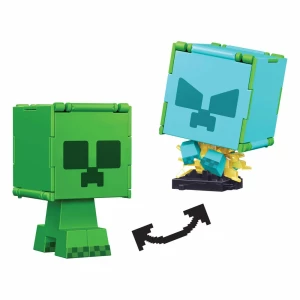 Minecraft Figura Flippin Creeper y Creeper cargado