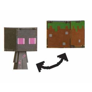 Minecraft Figura Flippin Enderman & bloque de cèsped