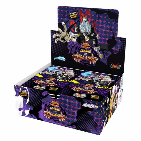 My Hero Academia Expositor de Booster Packs Serie 4 League of Villains (24) *Edición inglés*