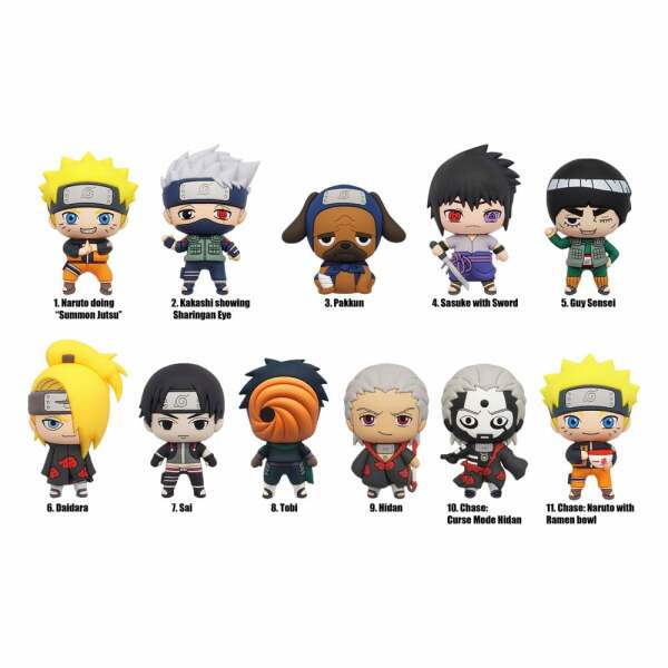 Naruto Shippuden Colgantes PVC Series 3 Expositor (24)