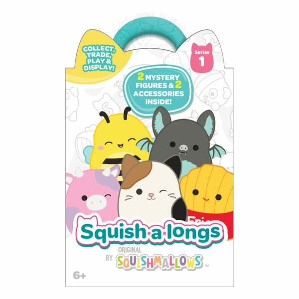 Squishmallow Squish a longs Pack de 8 Minifiguras Style 4 3 cm