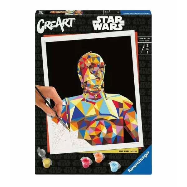 Star Wars Set de Pintar por Numeros CreArt C-3PO 24 x 30 cm