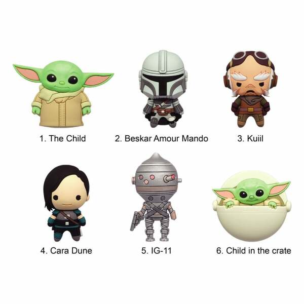 Star Wars: The Mandalorian Imáns Series 1 Expositor (12)