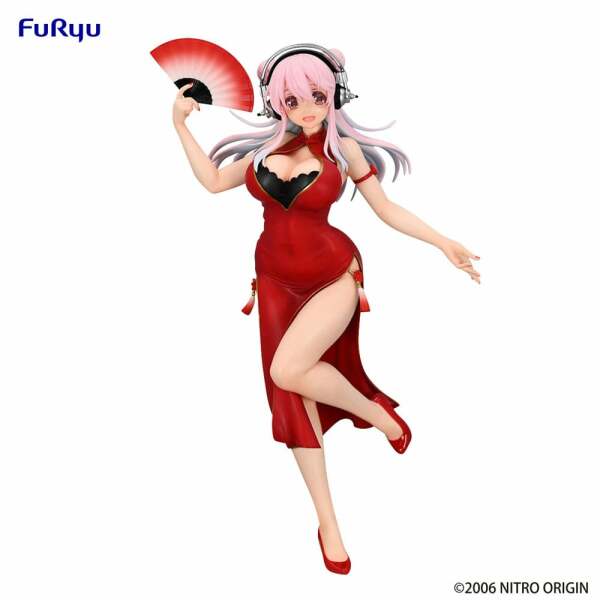 Super Sonico Estatua PVC Trio-Try-iT China Dress Ver. 21 cm