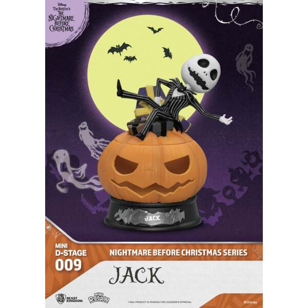 The Nightmare Before Christmas Figura PVC Mini Diorama Stage Jack 10 cm