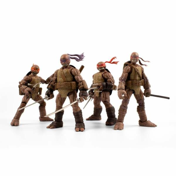 Tortugas Ninja Pack de 4 Figuras BST AXN Zombie Turtle (IDW Comics) 13 cm