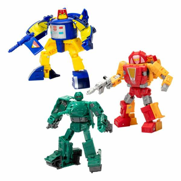 Transformers Legacy United Deluxe Class Pack de 3 Figuras Go-Bot Guardians 14 cm